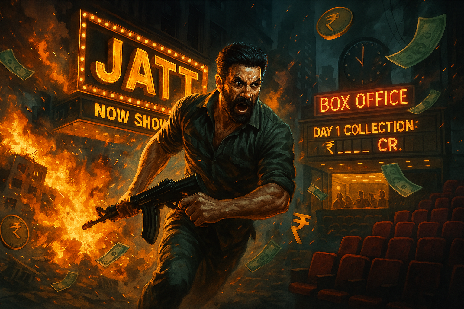 Sunny Deol’s Jaat Stumbles at Box Office Day 1 Earnings of Rs 9.50 Cr Lag Behind Salman Khan’s Sikandar